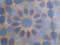 Amira Samarkand Blue Patterned Porcelain Tile
