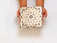 Amira Regal Taupe and Gold Sample
