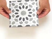 Amira Regal Shadow and Gold Patterned Porcelain Tile