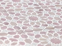 Amira Regal Pink and Gold Patterned Porcelain Tile