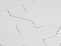 Santa Barbara Glossy White Star Ceramic Tile