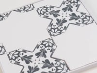 Santa Barbara Matte White Star Ceramic Tile