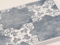 Santa Barbara Smoke Gray Star Ceramic Tile