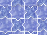 Santa Barbara Sky Blue Star Ceramic Tile | Star and Cross Pattern Tile