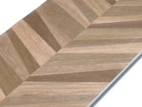 Japandi Textured Chevron Dark Wood