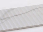 Grazioso Fluted Carrara Ceramic Tile 12x36 Sample