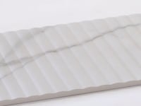 Grazioso Fluted Carrara Ceramic Tile 12x36