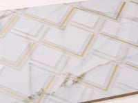 Panorama White Marbled Peak Porcelain Tile 24x48 Sample