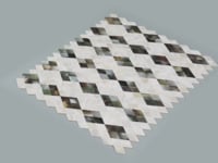 Mother Of Pearl Diamonds Mosaic Tile