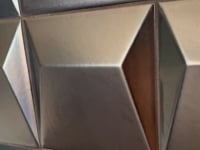 Ionic Decor Code Steel 3D Porcelain Tile Sample