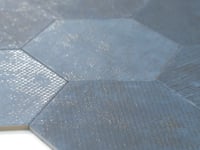 Portuguese Blue Dimension Hex Porcelain Tile Sample