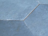 Portuguese Blue Porcelain Hexagon Tile Sample