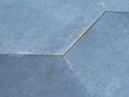 Portuguese Blue Porcelain Hexagon Tile Sample