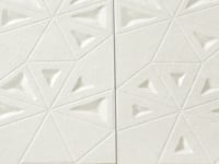 Grazioso Concrete Flower Ceramic Tile 12x36 Sample