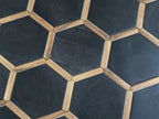 Montura Charcoal Concrete Porcelain Hexagon Tile Sample