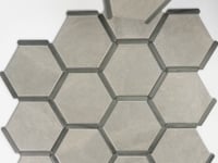 Montura Gray Cement Porcelain Hexagon Tile