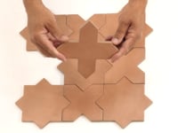 Carmel Terracotta Porcelain Cross Tile Sample Piece