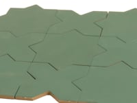Carmel Sage Green Porcelain Cross Tile Sample Piece