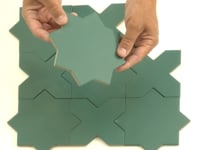 Carmel Sage Green Porcelain Star Tile