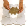 Carmel Light Gray Porcelain Star Tile