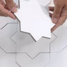 Carmel Matte White Porcelain Star Tile