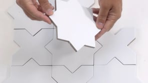 Carmel Matte White Porcelain Star Tile