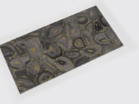 Preciosa Black Geode and Gold Porcelain Tile