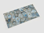 Preciosa Blue Geode and Gold Porcelain Tile