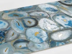 Preciosa Blue Geode and Gold Porcelain Tile Sample