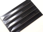 Viva Peak Black 2x16 Ceramic Subway Tile Sample