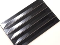 Viva Peak Black 2x16 Ceramic Subway Tile