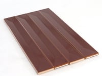 Viva Peak Caramel 2x16 Ceramic Subway Tile Sample