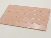 Viva Pink 2x16 Ceramic Subway Tile Sample