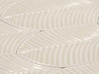 Plume Cream Feather Ceramic Tile Sample