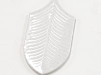 Plume Crystal Crackle Feather Ceramic Tile