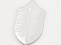 Plume Crystal Crackle Feather Ceramic Tile Sample
