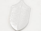 Plume Crystal Crackle Feather Ceramic Tile Sample