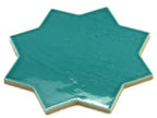 Camila Turquoise Star Porcelain Tile