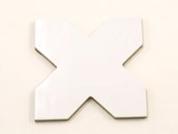 Camila White Cross Porcelain Tile Sample