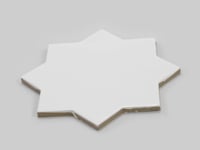 Camila White Star Porcelain Tile Sample