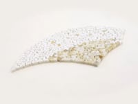 Santorini Beige & White Wave Marble Mosaic Tile Sample