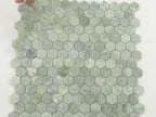 Envy Green Marble Hexagon Mosaic Tile Sample