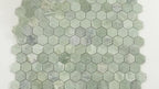 Envy Green Marble Hexagon Mosaic Tile