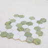Envy Green & White Marble Hexagon Mosaic Tile