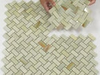 Emporio Soft Jade Onyx Porcelain Mosaic Tile Sample