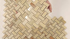Emporio Soft Peach Onyx Porcelain Mosaic Tile