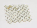 Emporio Soft White Onyx Porcelain Mosaic Tile Sample