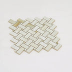 Emporio Soft White Onyx Porcelain Mosaic Tile