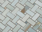 Emporio Soft Blue Onyx Porcelain Mosaic Tile Sample
