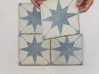 Ursa Blue Star 7.87 x 7.87 Porcelain Tile